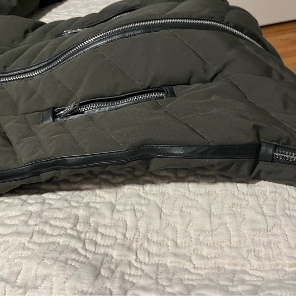 NWOT NB SERIES NICOLE BENISTI LADIES DOWN FUR AND LEATHER COAT - Picture 6 of 14